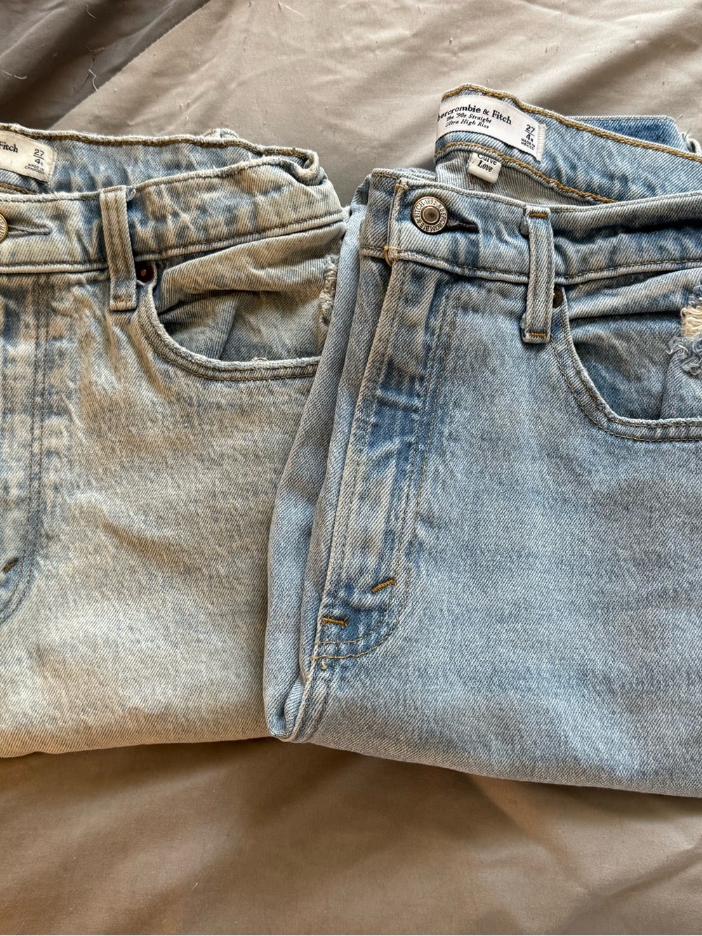 Abercrombie & Fitch Light Blue Denim Jeans bundle of 2